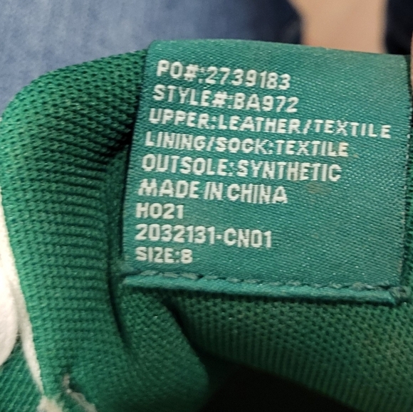 J Crew Retro Suede Leather Sneakers Trainers Green & White Size 8 - Picture 11 of 11